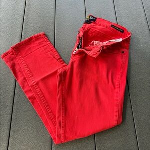 Lucky capri jeans red